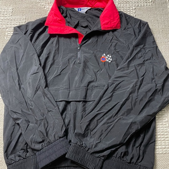 Vintage Dunbrooke 76 Checkered Flag Pull Over XL - Picture 5 of 10